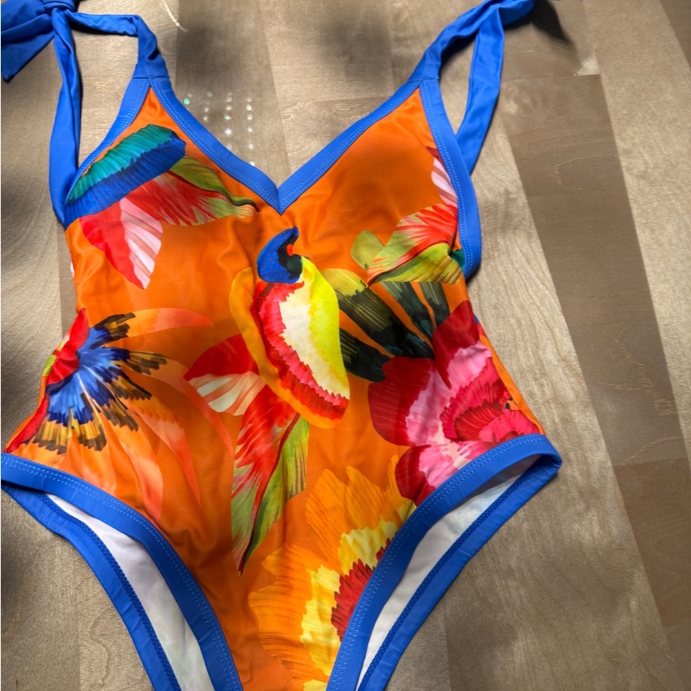 Colorful women one piece and cover up